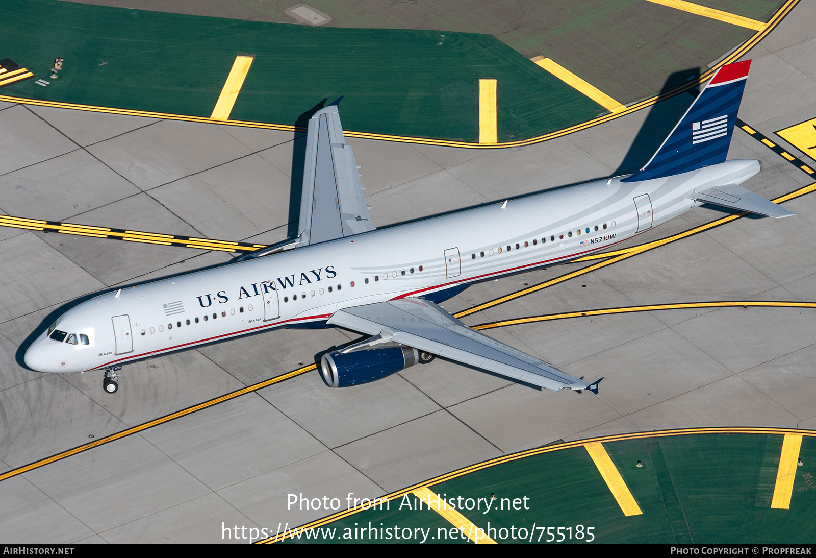 Aircraft Photo of N571UW | Airbus A321-231 | US Airways | AirHistory.net #755185