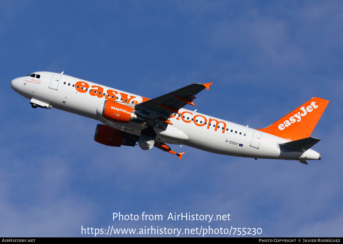 Aircraft Photo of G-EZUY | Airbus A320-214 | EasyJet | AirHistory.net #755230