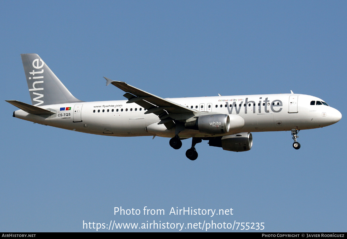 Aircraft Photo of CS-TQS | Airbus A320-211 | White Airways | AirHistory.net #755235