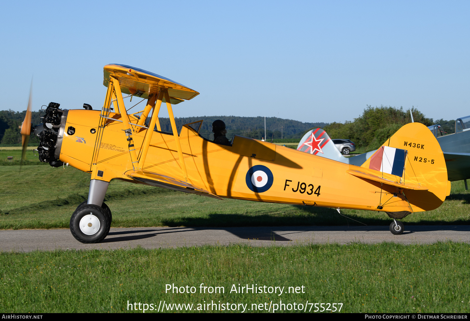 Aircraft Photo of N43GK / FJ934 | Boeing N2S-5 Kaydet (E75) | UK - Air Force | AirHistory.net #755257