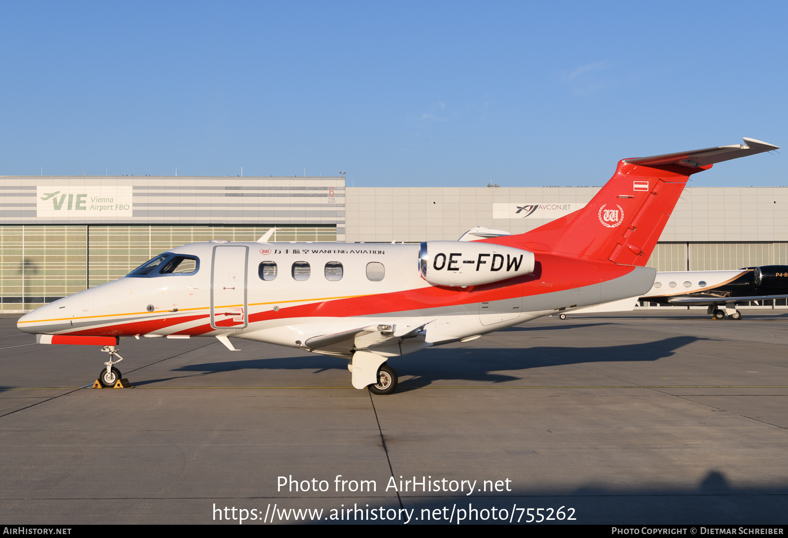 Aircraft Photo of OE-FDW | Embraer EMB-500 Phenom 100E | Wanfeng Aviation | AirHistory.net #755262