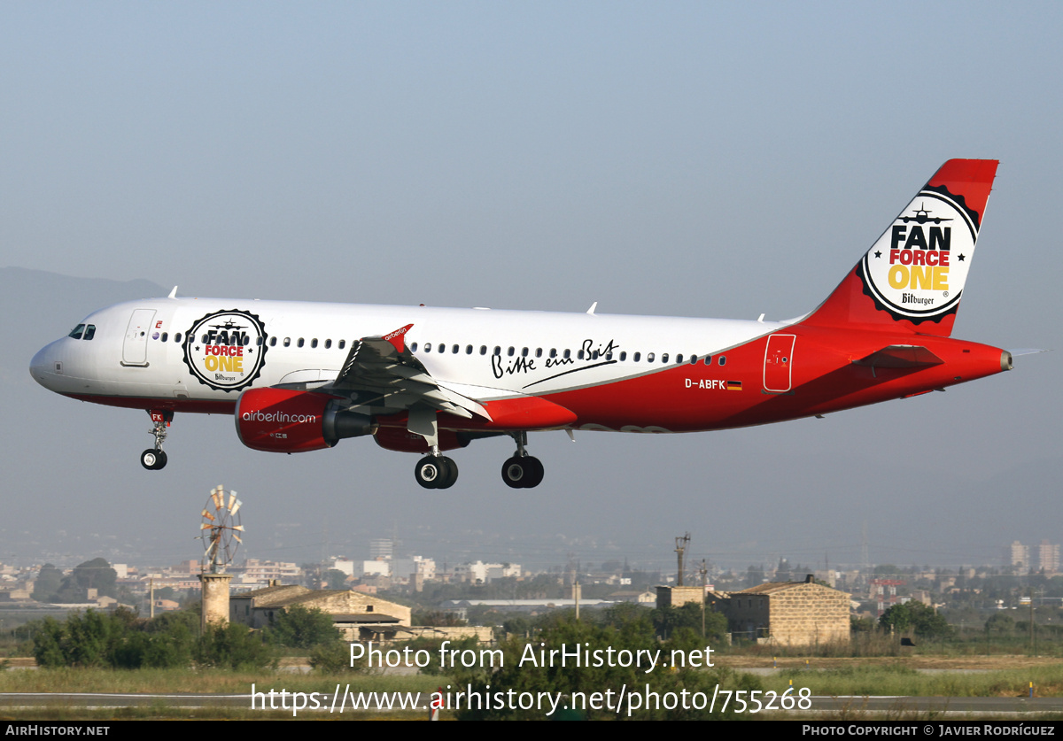 Aircraft Photo of D-ABFK | Airbus A320-214 | Air Berlin | AirHistory.net #755268