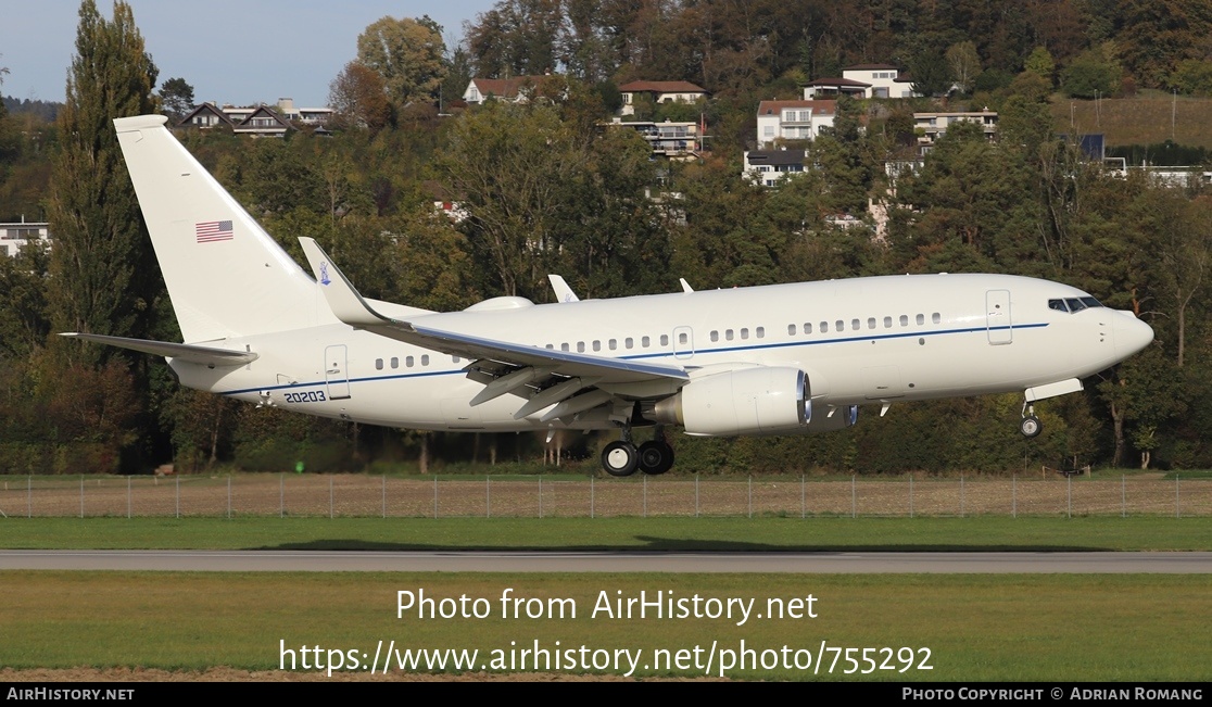 Aircraft Photo of 02-0203 / 20203 | Boeing C-40C | USA - Air Force | AirHistory.net #755292