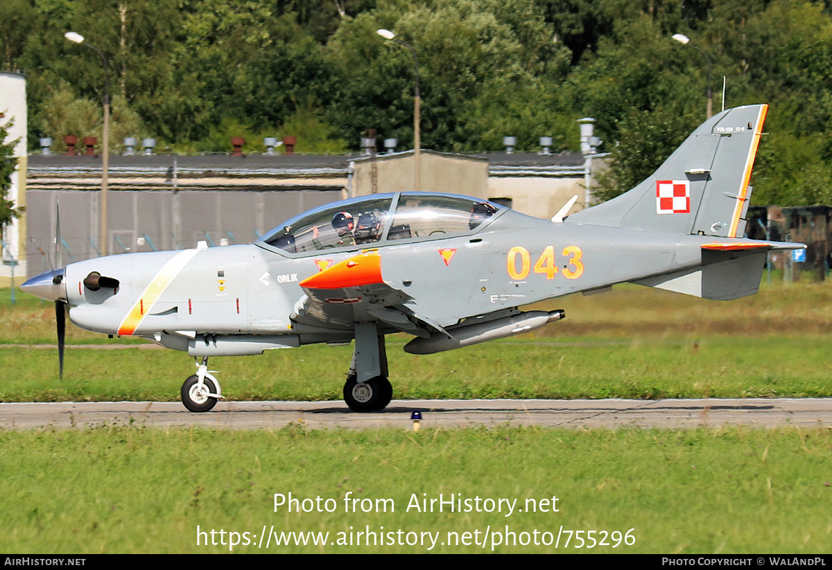 Aircraft Photo of 043 | PZL-Okecie PZL-130TC-1 Turbo Orlik | Poland - Air Force | AirHistory.net #755296