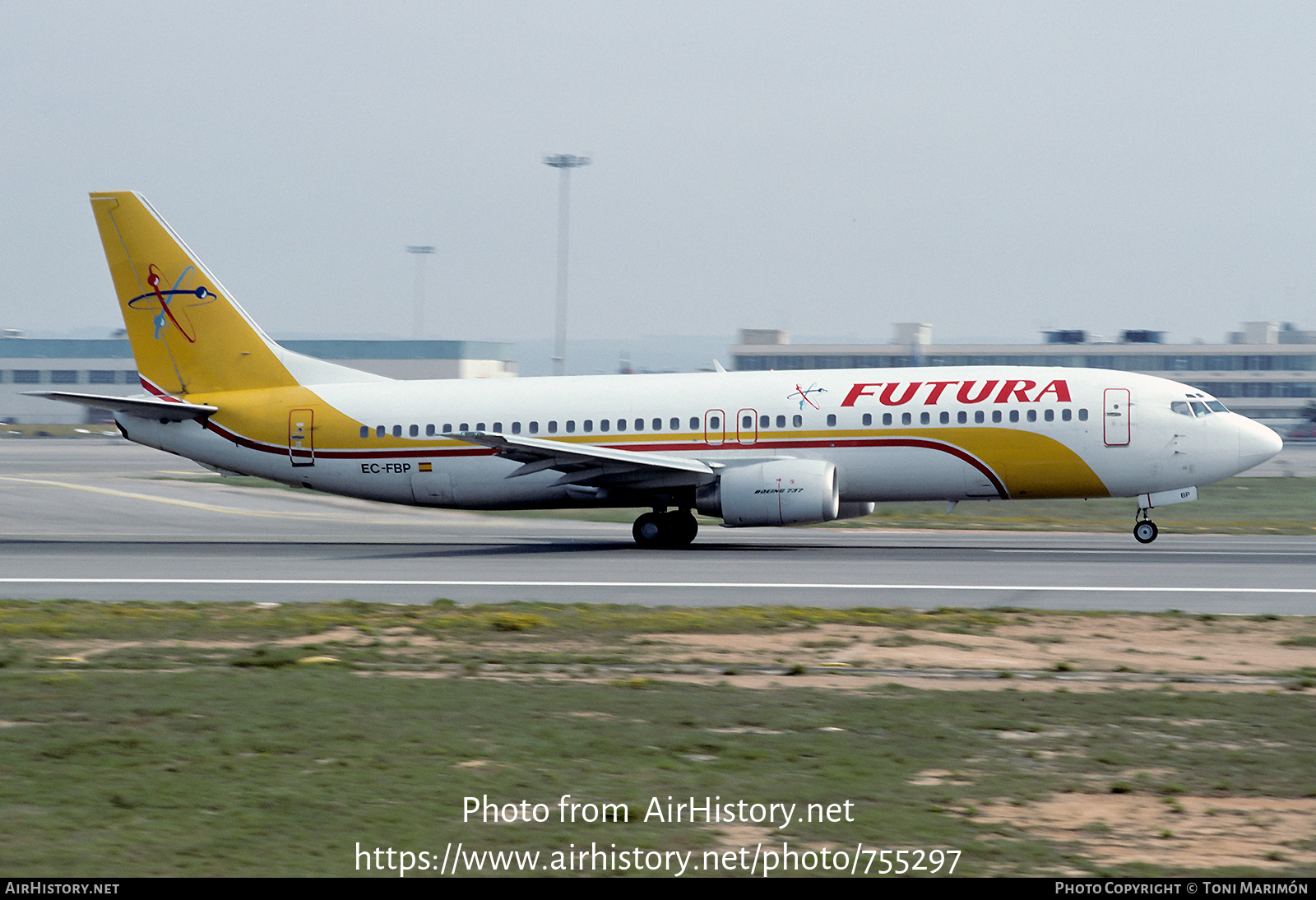 Aircraft Photo of EC-FBP | Boeing 737-4Y0 | Futura International Airways | AirHistory.net #755297