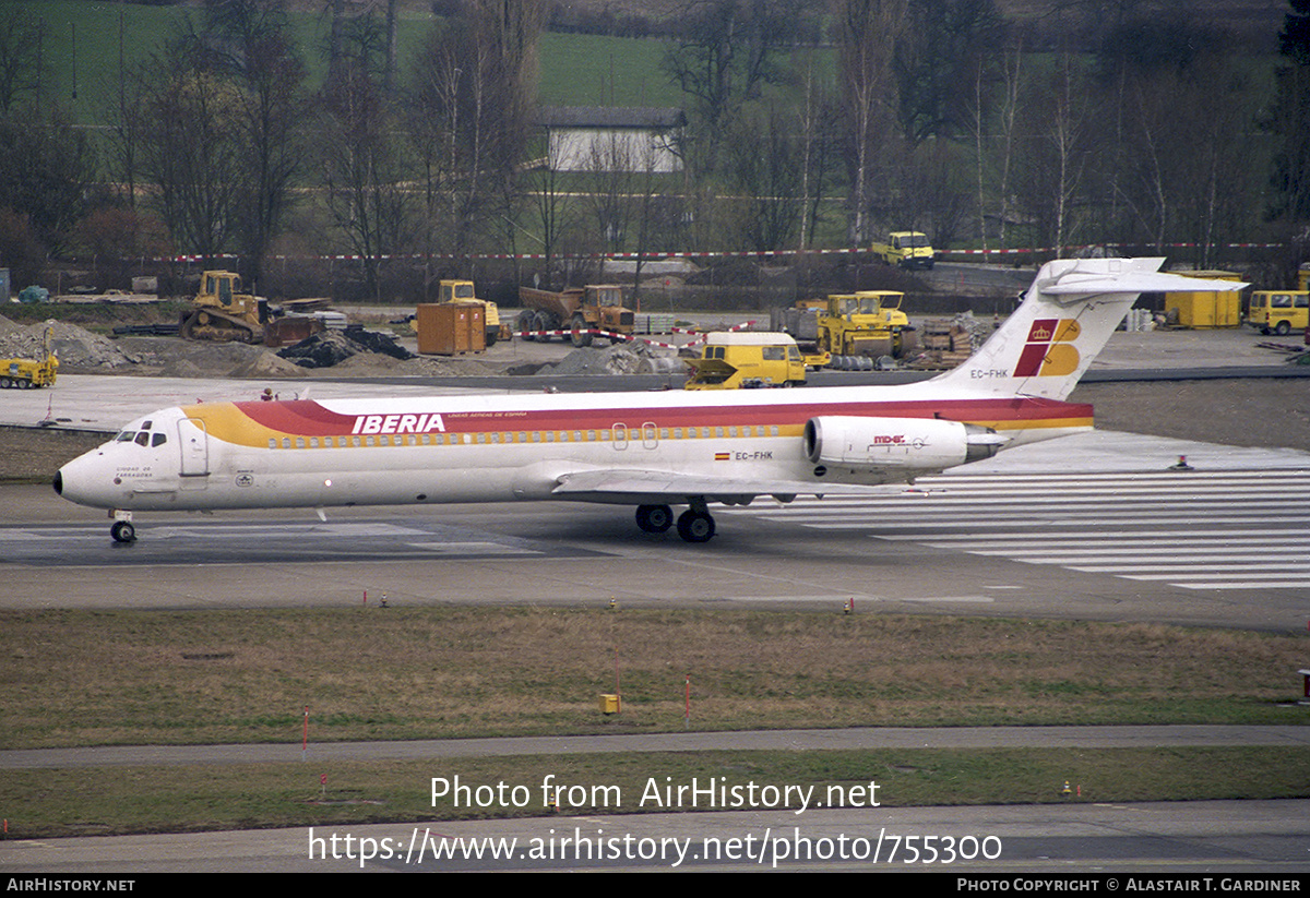 Aircraft Photo of EC-FHK | McDonnell Douglas MD-87 (DC-9-87) | Iberia | AirHistory.net #755300