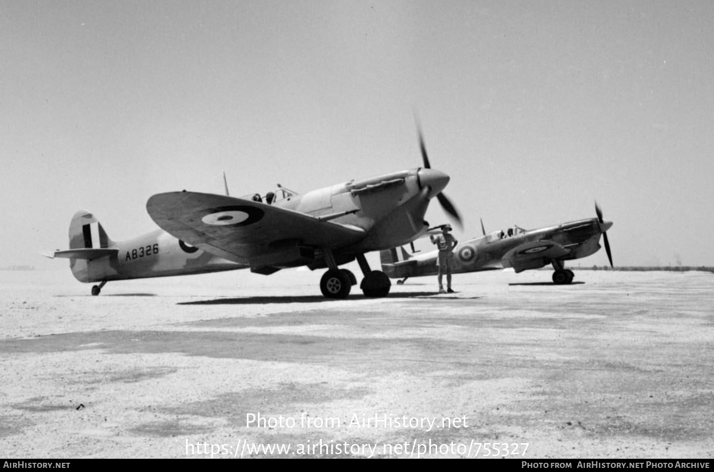 Aircraft Photo of AB326 | Supermarine 349 Spitfire Vb/Trop | UK - Air Force | AirHistory.net #755327