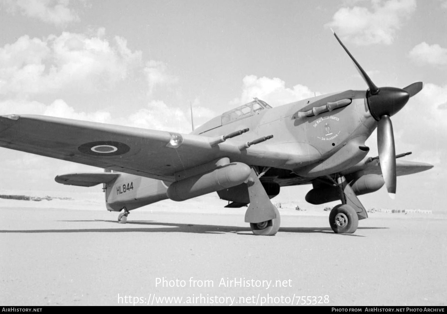 Aircraft Photo of HL844 | Hawker Hurricane Mk2C | UK - Air Force | AirHistory.net #755328