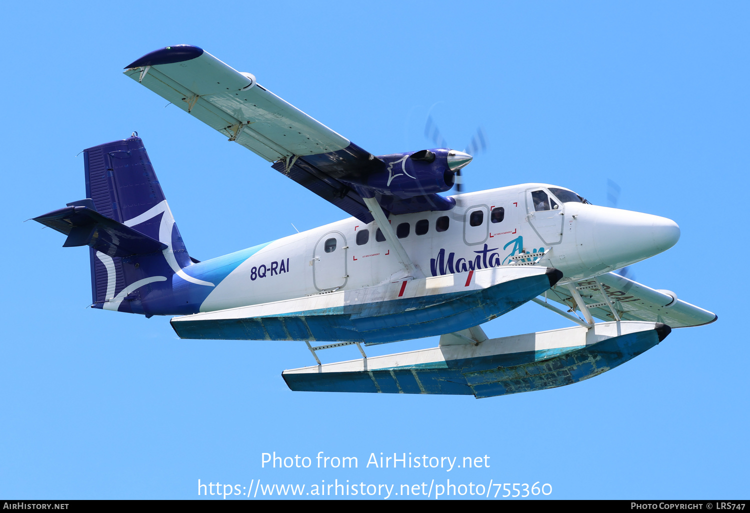 Aircraft Photo of 8Q-RAI | De Havilland Canada DHC-6-300 Twin Otter | Manta Air | AirHistory.net #755360