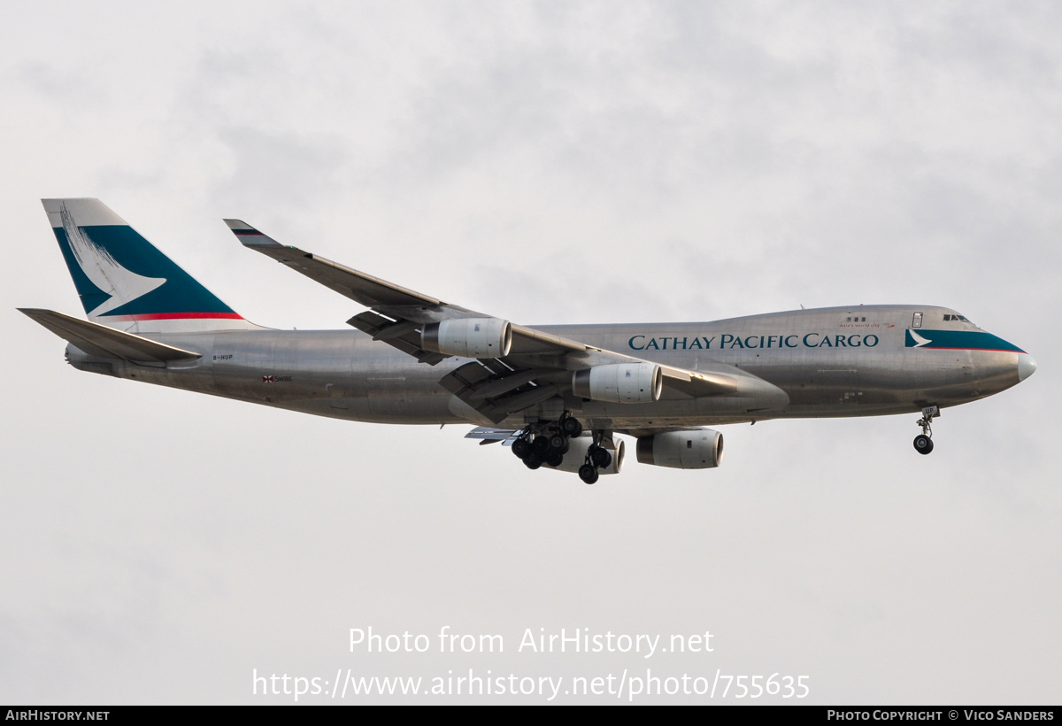 Aircraft Photo of B-HUP | Boeing 747-467F/SCD | Cathay Pacific Airways Cargo | AirHistory.net #755635