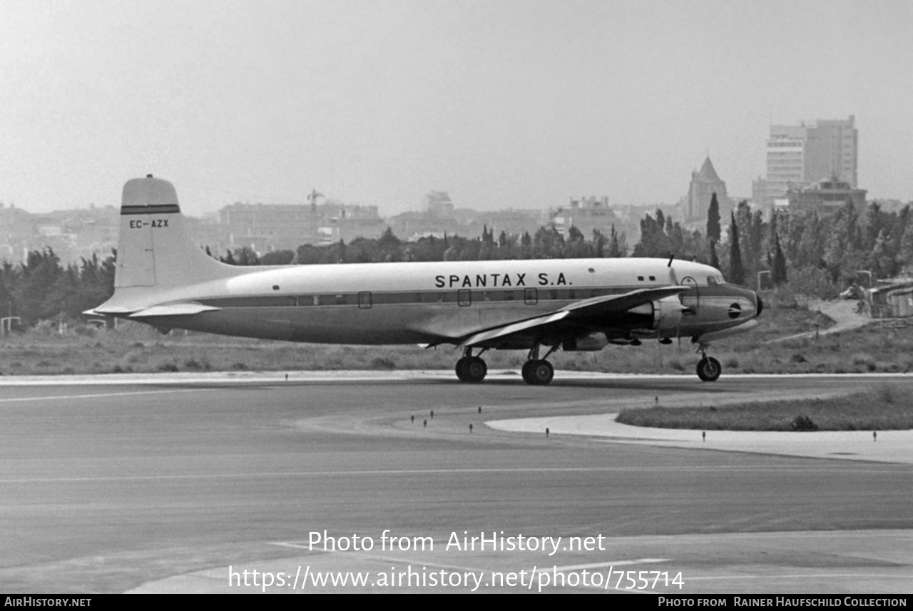 Aircraft Photo of EC-AZX | Douglas DC-6B | Spantax | AirHistory.net #755714