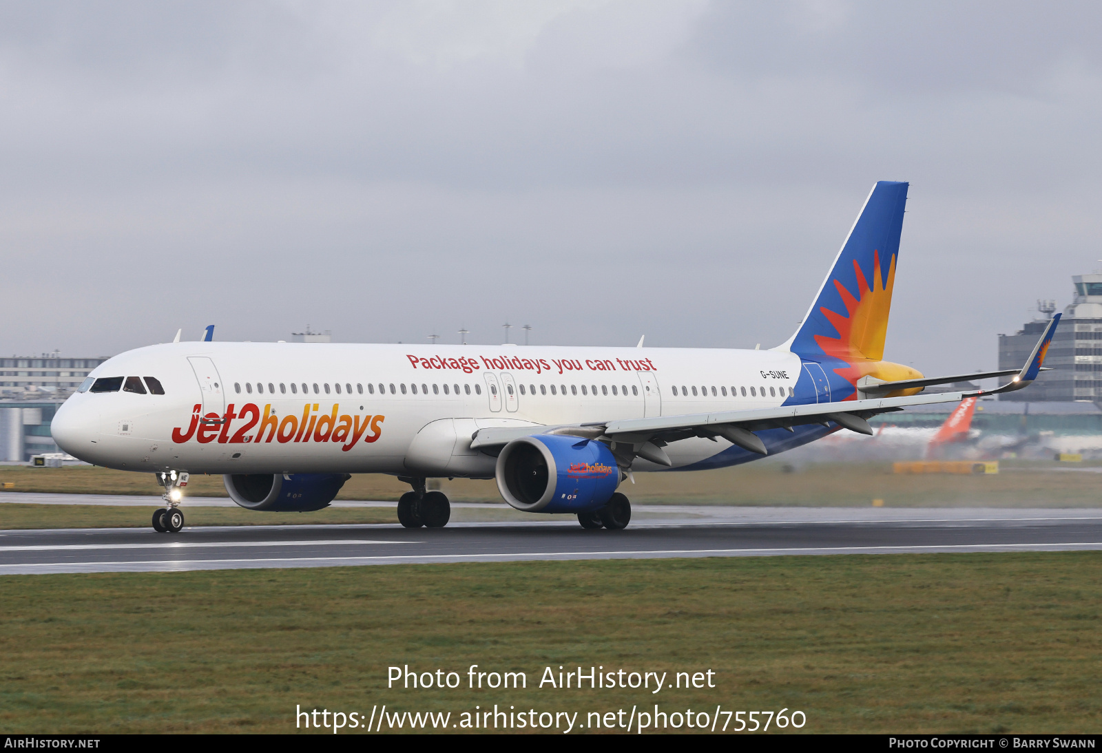 Aircraft Photo of G-SUNE | Airbus A321-251NX | Jet2 Holidays | AirHistory.net #755760