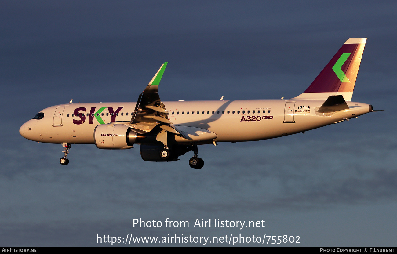 Aircraft Photo of F-WWBG | Airbus A320-251N | Sky Airline | AirHistory.net #755802