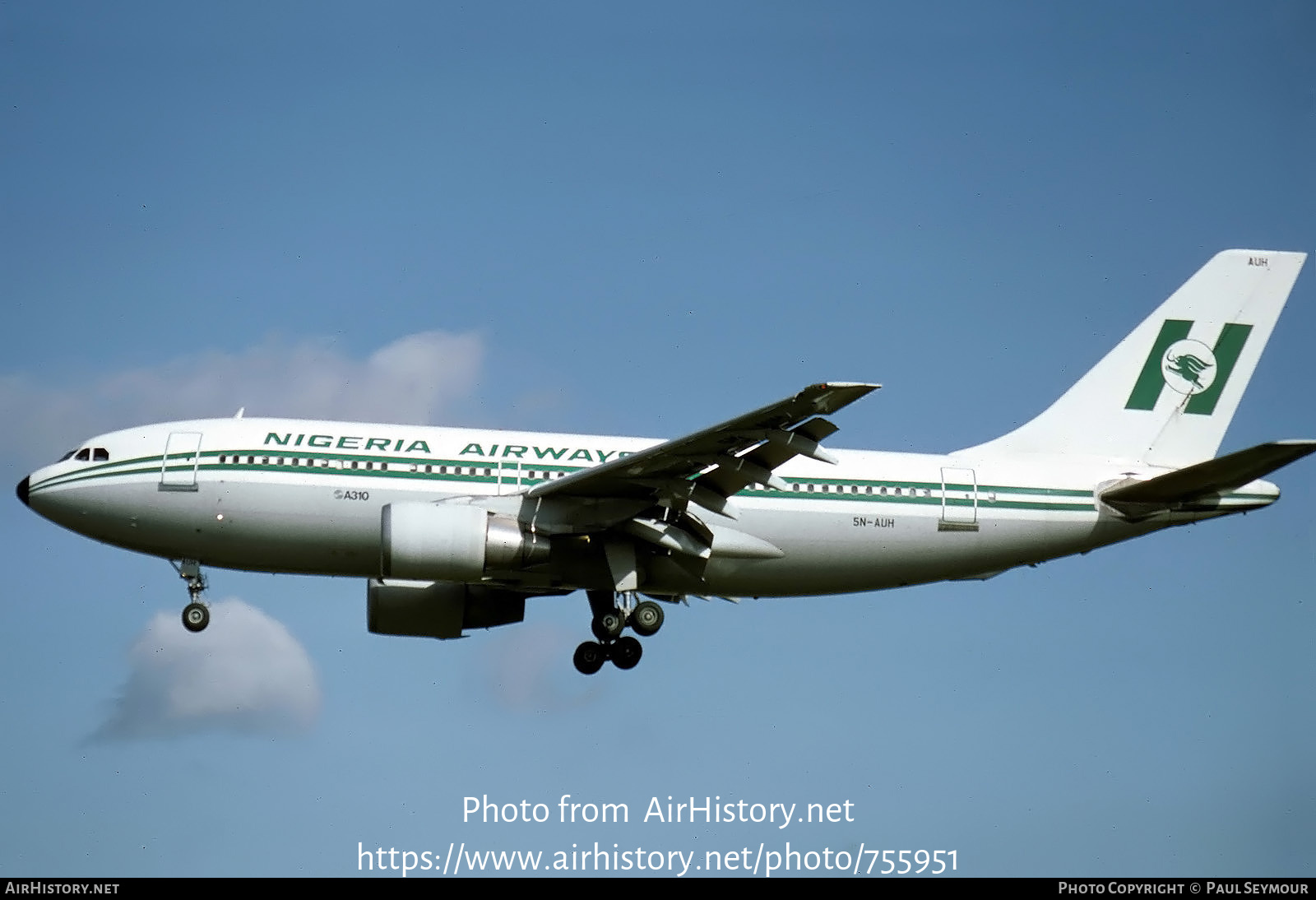 Aircraft Photo of 5N-AUH | Airbus A310-222 | Nigeria Airways | AirHistory.net #755951