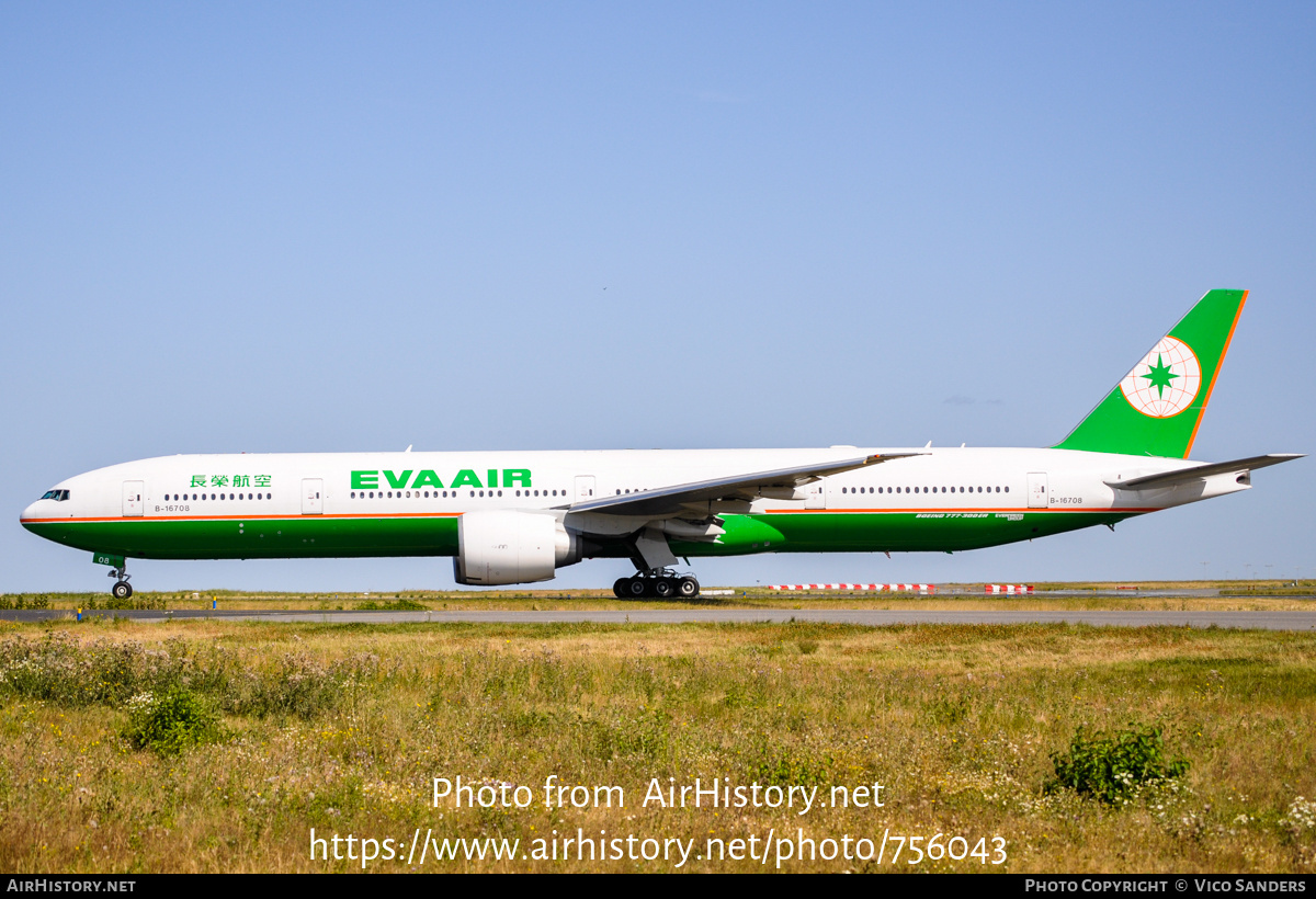 Aircraft Photo of B-16708 | Boeing 777-35E/ER | EVA Air | AirHistory.net #756043