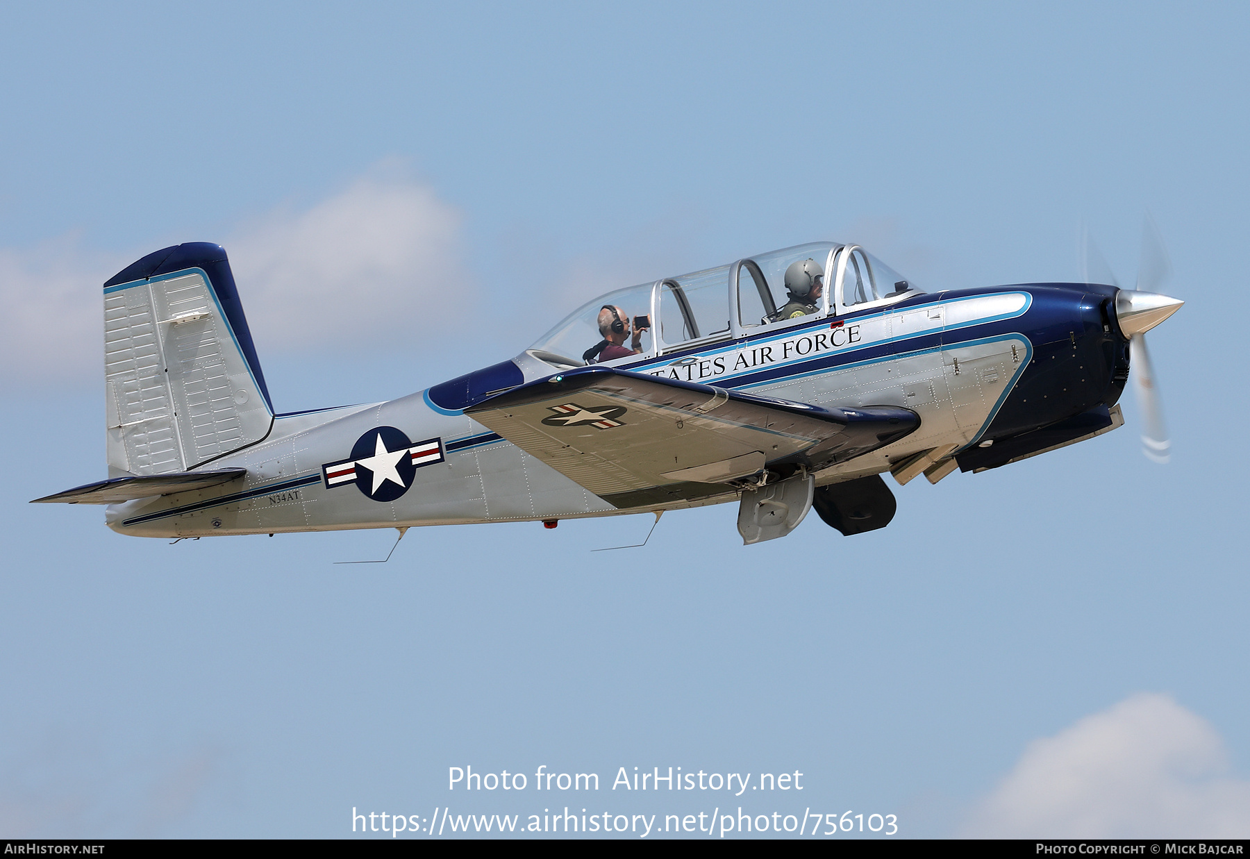 Aircraft Photo of N34AT | Beech T-34A Mentor | USA - Air Force | AirHistory.net #756103