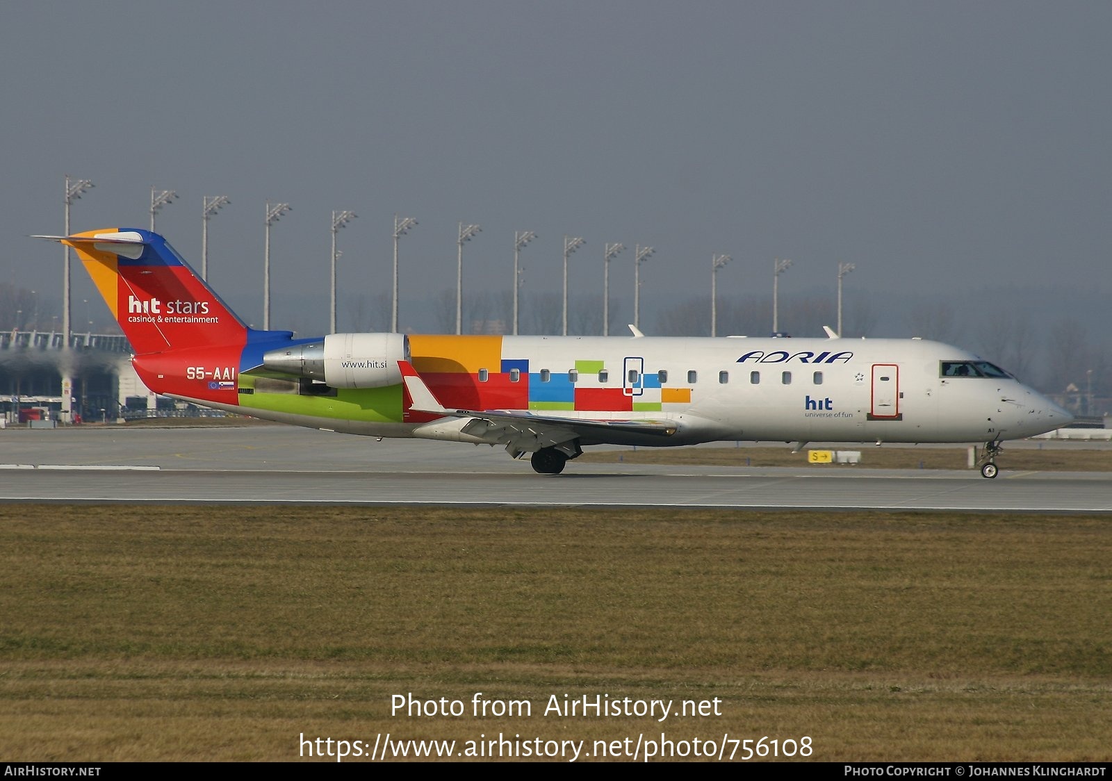 Aircraft Photo of S5-AAI | Bombardier CRJ-200LR (CL-600-2B19) | Adria Airways | AirHistory.net #756108