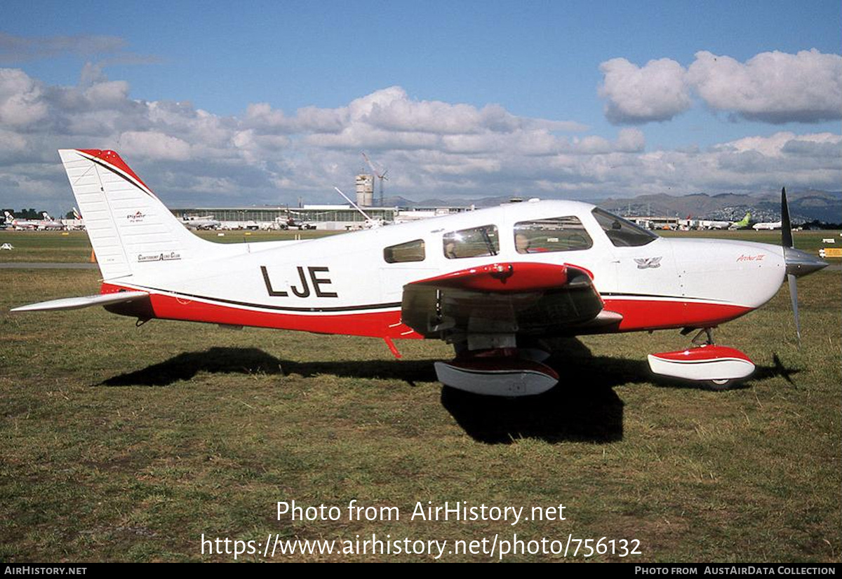 Aircraft Photo of ZK-LJE / LJE | Piper PA-28-181 Archer III | Canterbury Aero Club | AirHistory.net #756132