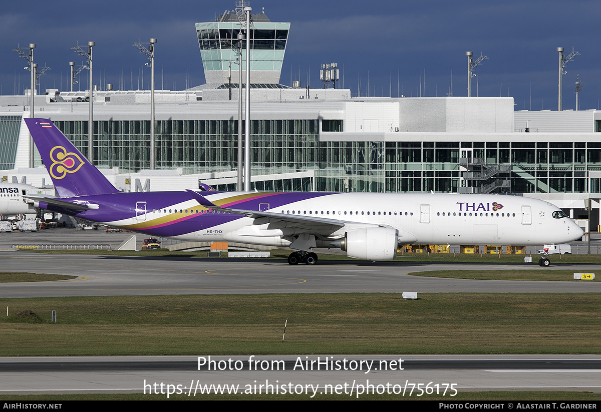 Aircraft Photo of HS-THX | Airbus A350-941 | Thai Airways International | AirHistory.net #756175