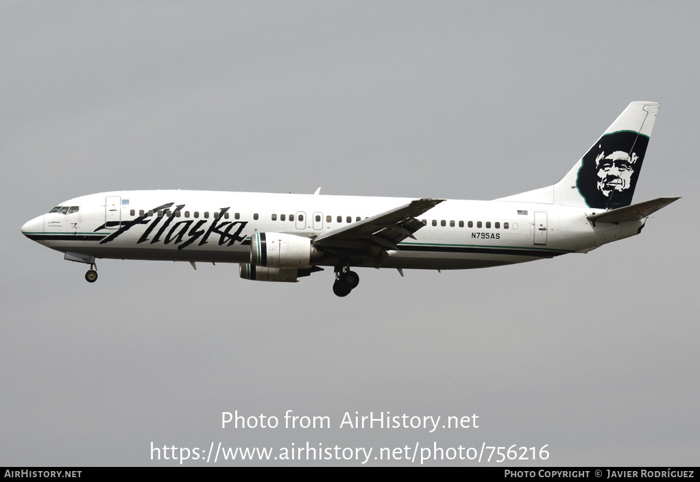 Aircraft Photo of N795AS | Boeing 737-490 | Alaska Airlines | AirHistory.net #756216