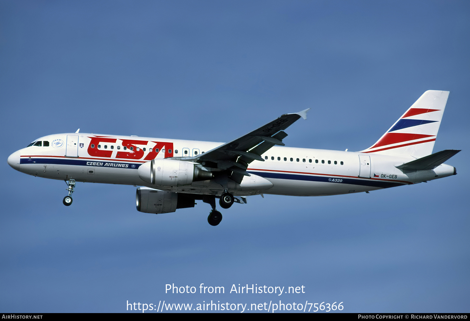 Aircraft Photo of OK-GEB | Airbus A320-214 | ČSA - Czech Airlines | AirHistory.net #756366