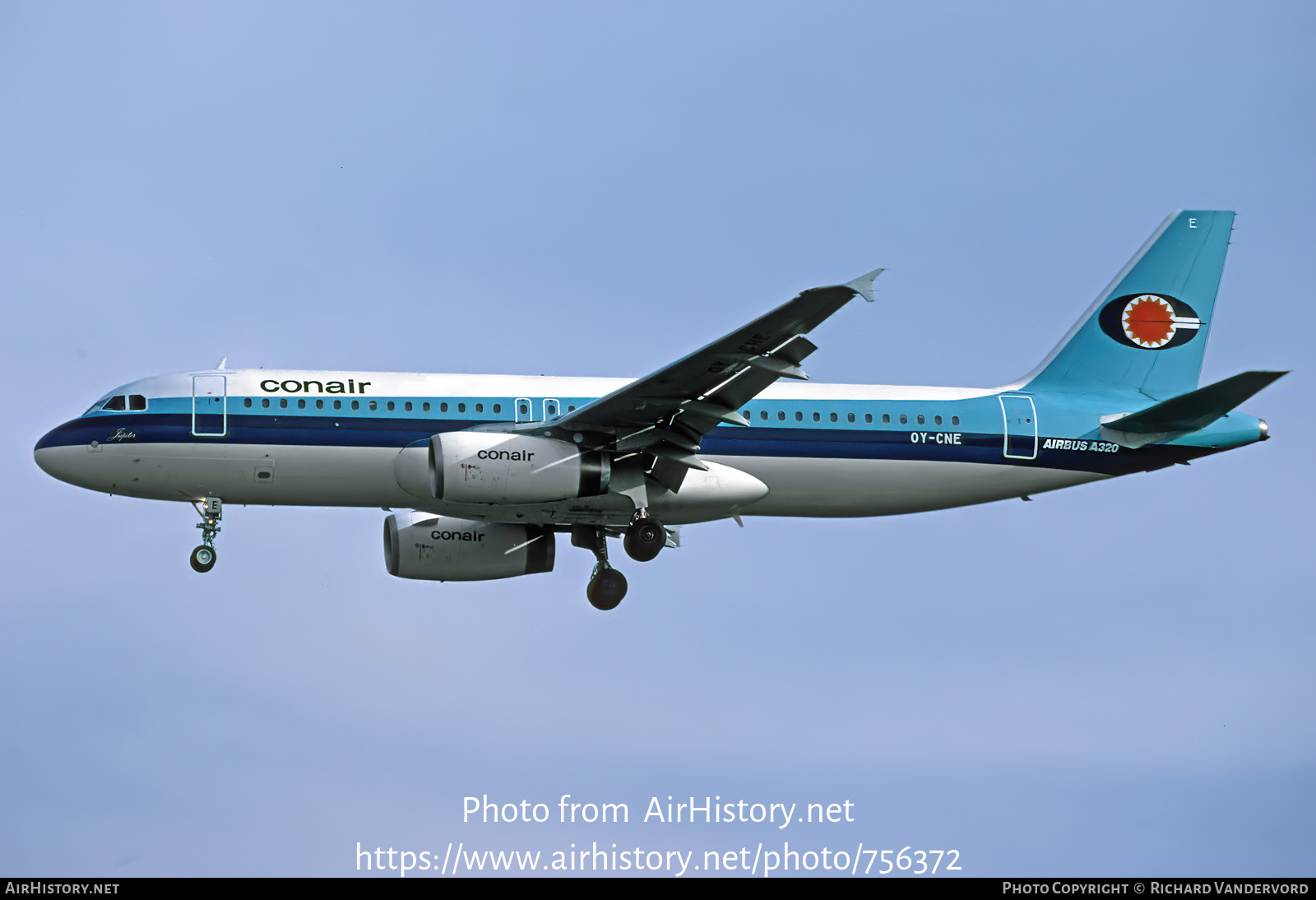 Aircraft Photo of OY-CNE | Airbus A320-231 | Conair of Scandinavia | AirHistory.net #756372