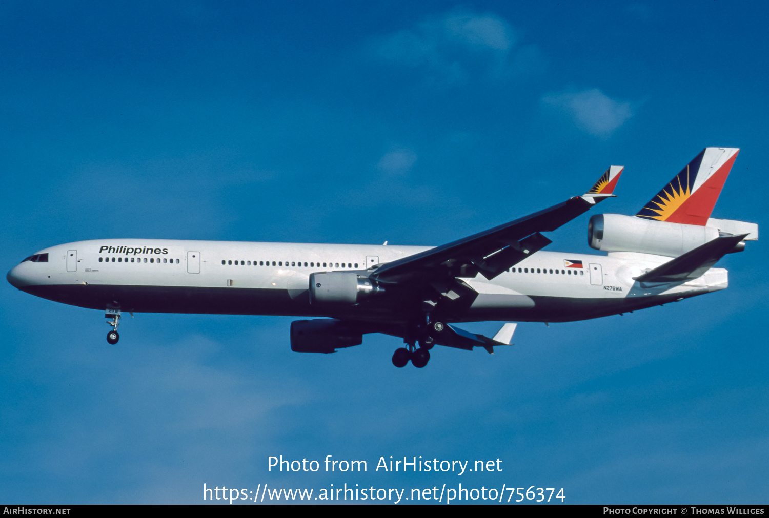 Aircraft Photo of N278WA | McDonnell Douglas MD-11/ER | Philippine Airlines | AirHistory.net #756374