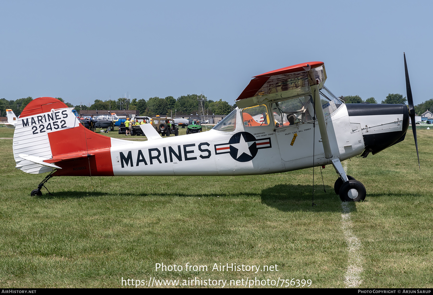 Aircraft Photo of N5190G / 22452 | Cessna O-1D Bird Dog | USA - Marines | AirHistory.net #756399