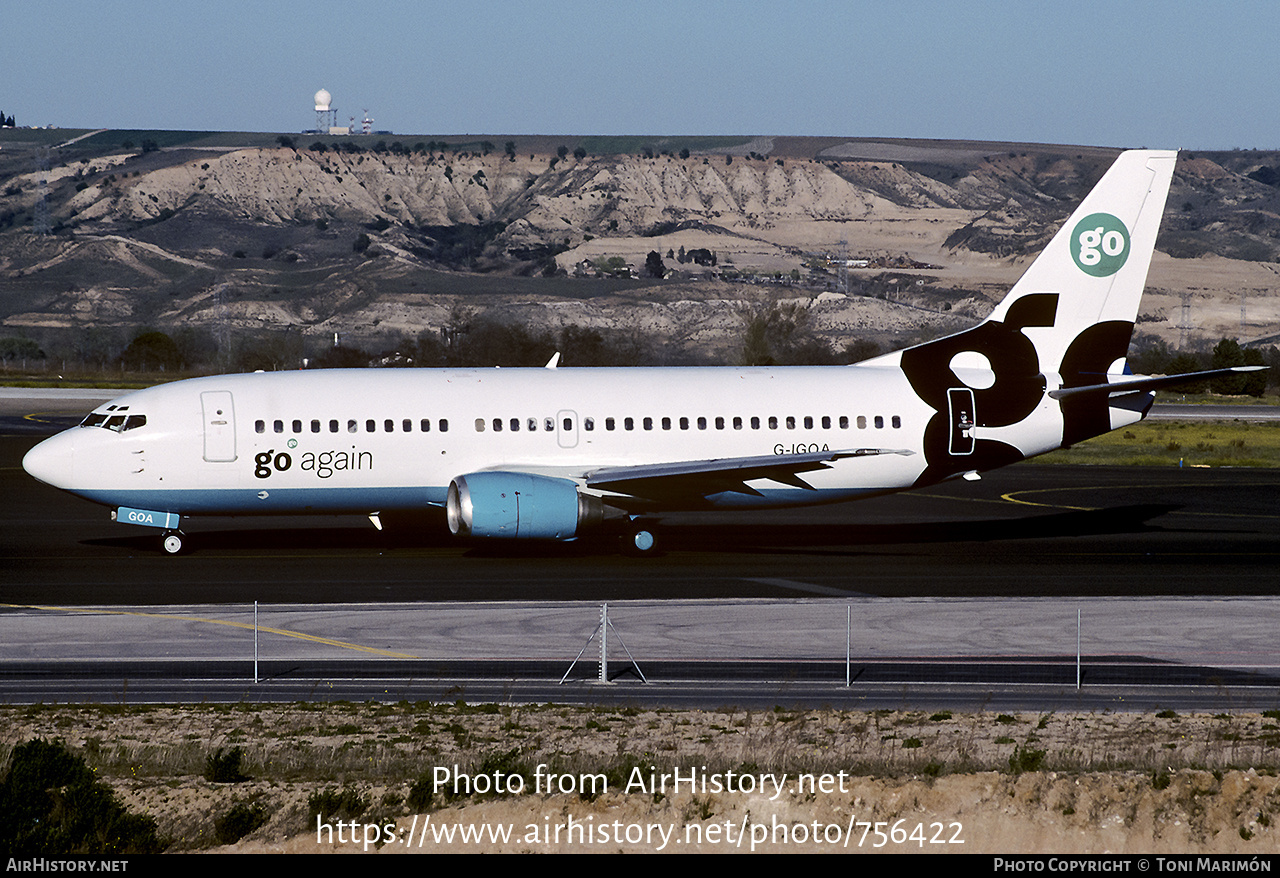 Aircraft Photo of G-IGOA | Boeing 737-3Y0 | Go Fly | AirHistory.net #756422