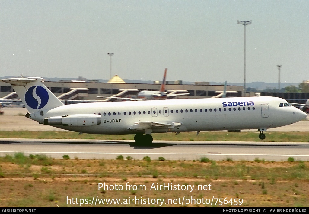 Aircraft Photo of G-OBWD | BAC 111-518FG One-Eleven | Sabena | AirHistory.net #756459