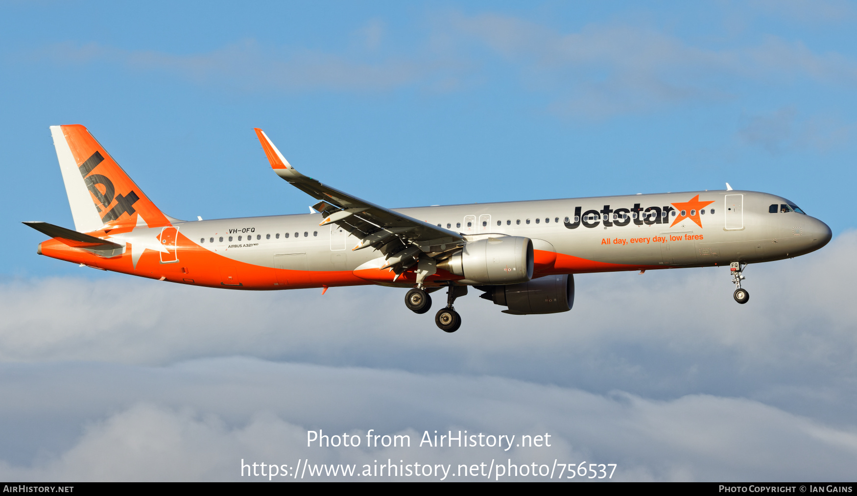 Aircraft Photo of VH-OFQ | Airbus A321-251NX | Jetstar Airways | AirHistory.net #756537