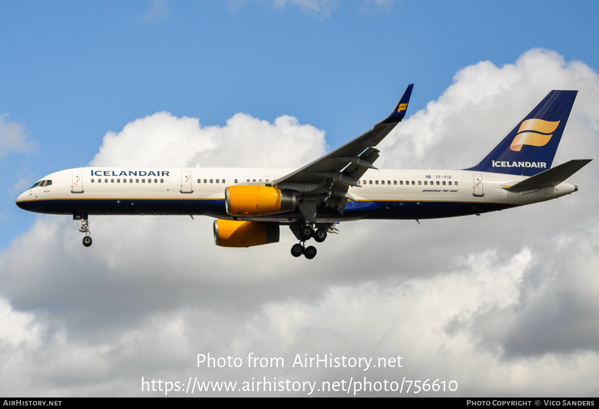 Aircraft Photo of TF-FIZ | Boeing 757-256 | Icelandair | AirHistory.net #756610