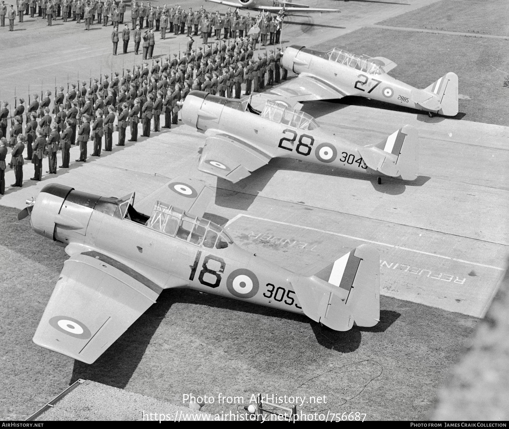 Aircraft Photo of 3053 / 18 | North American AT-16 Harvard II | Canada - Air Force | AirHistory.net #756687