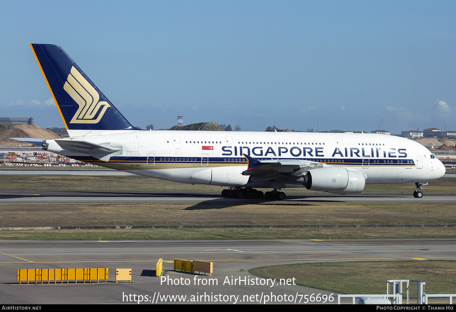 Aircraft Photo of 9V-SKG | Airbus A380-841 | Singapore Airlines | AirHistory.net #756696