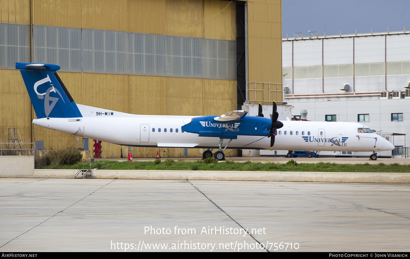 Aircraft Photo of 9H-MIM | Bombardier DHC-8-402 Dash 8 | Universal Air | AirHistory.net #756710