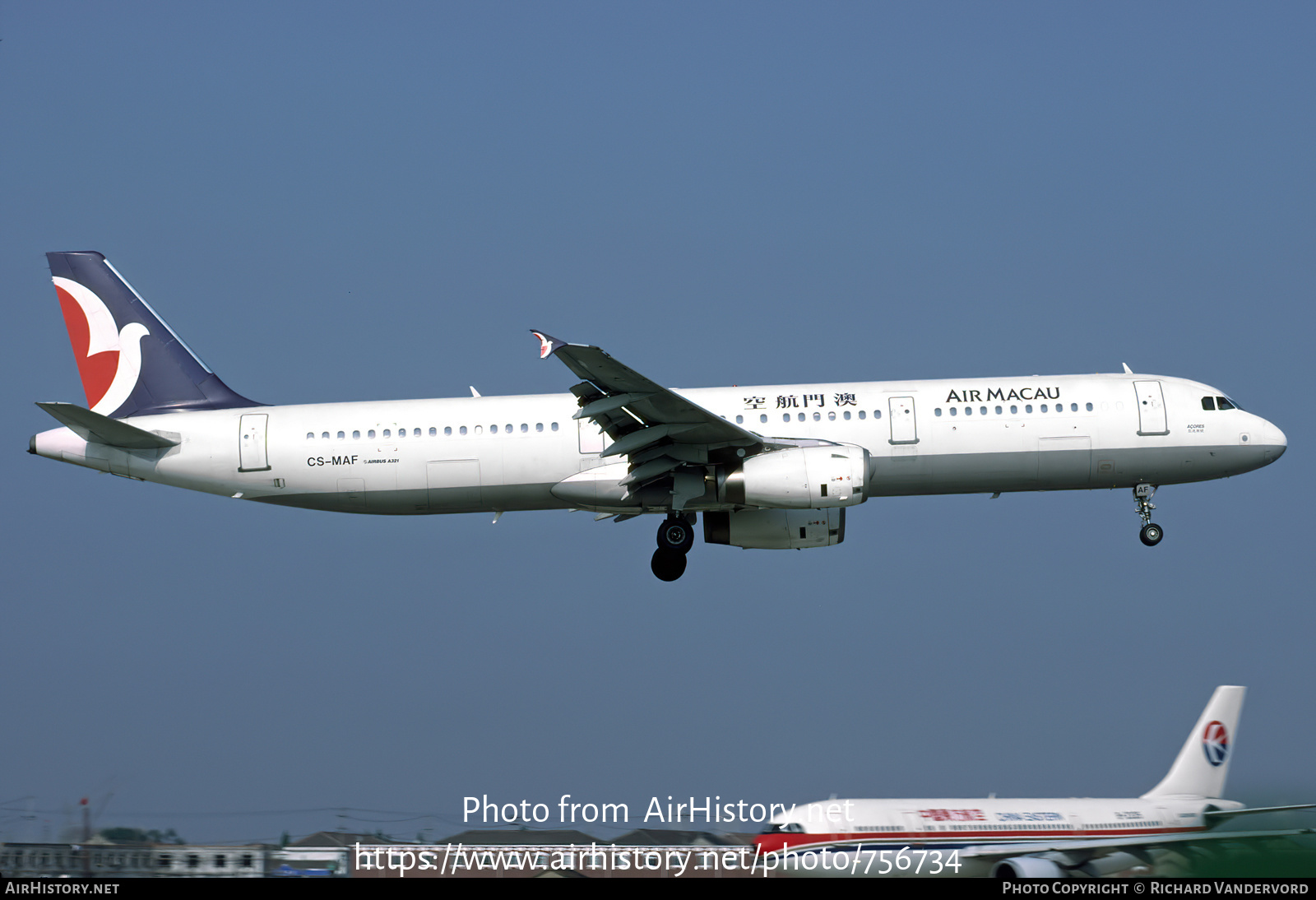 Aircraft Photo of CS-MAF | Airbus A321-131 | Air Macau | AirHistory.net #756734