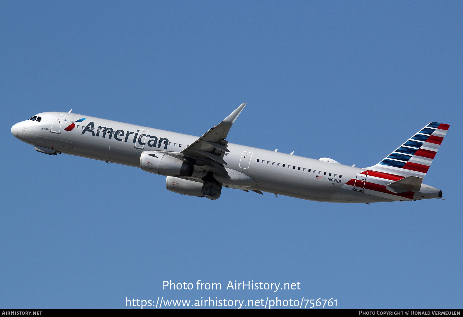 Aircraft Photo of N108NN | Airbus A321-231 | American Airlines | AirHistory.net #756761