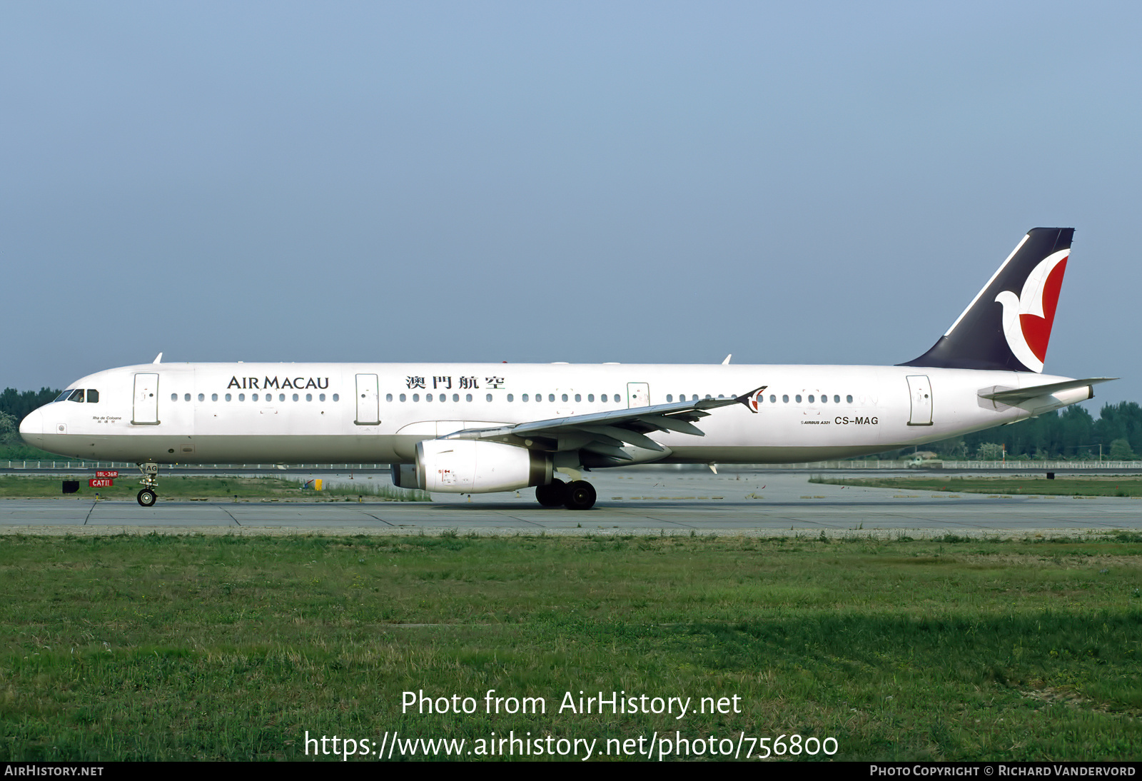 Aircraft Photo of CS-MAG | Airbus A321-131 | Air Macau | AirHistory.net #756800