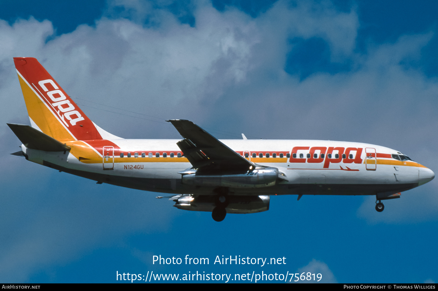 Aircraft Photo of N124GU | Boeing 737-2H6C/Adv | COPA Panama | AirHistory.net #756819