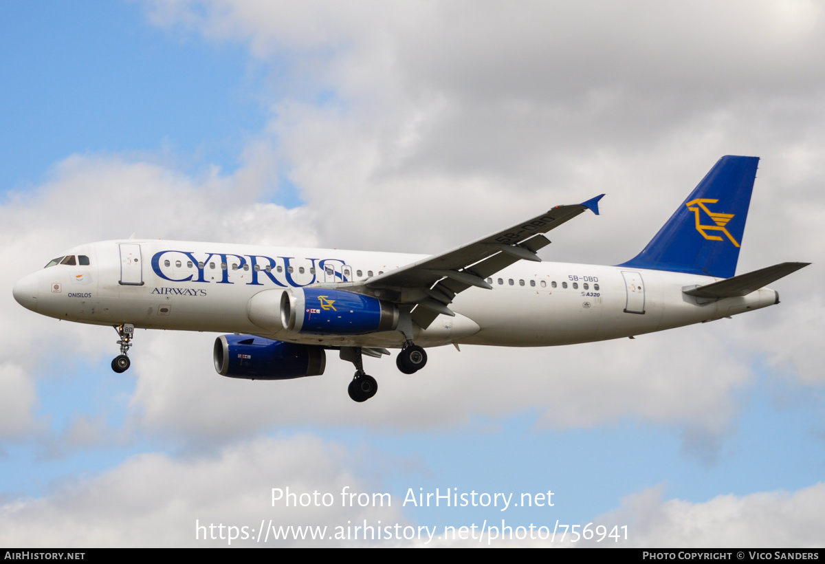 Aircraft Photo of 5B-DBD | Airbus A320-231 | Cyprus Airways | AirHistory.net #756941