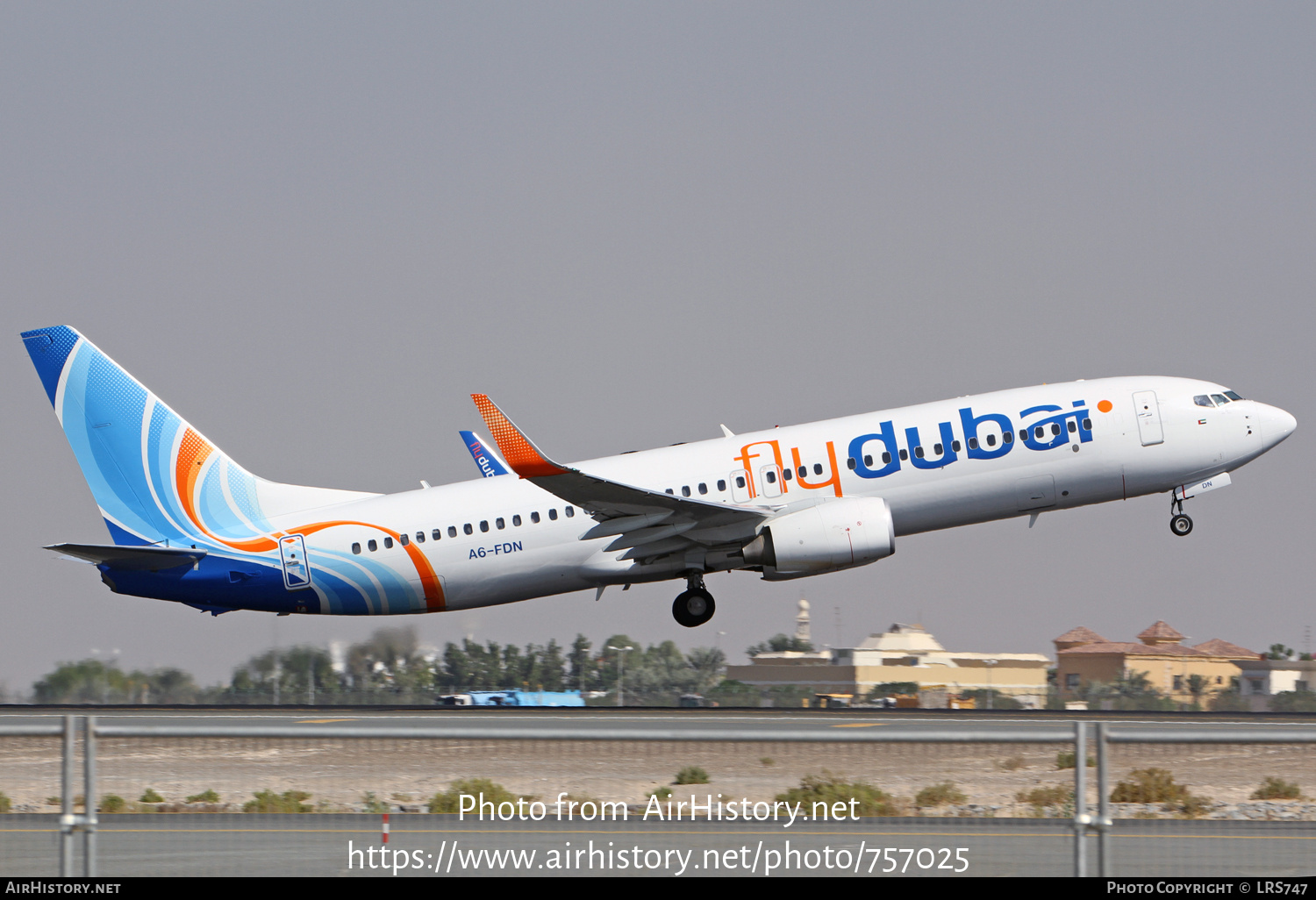 Aircraft Photo of A6-FDN | Boeing 737-8KN | Flydubai | AirHistory.net #757025