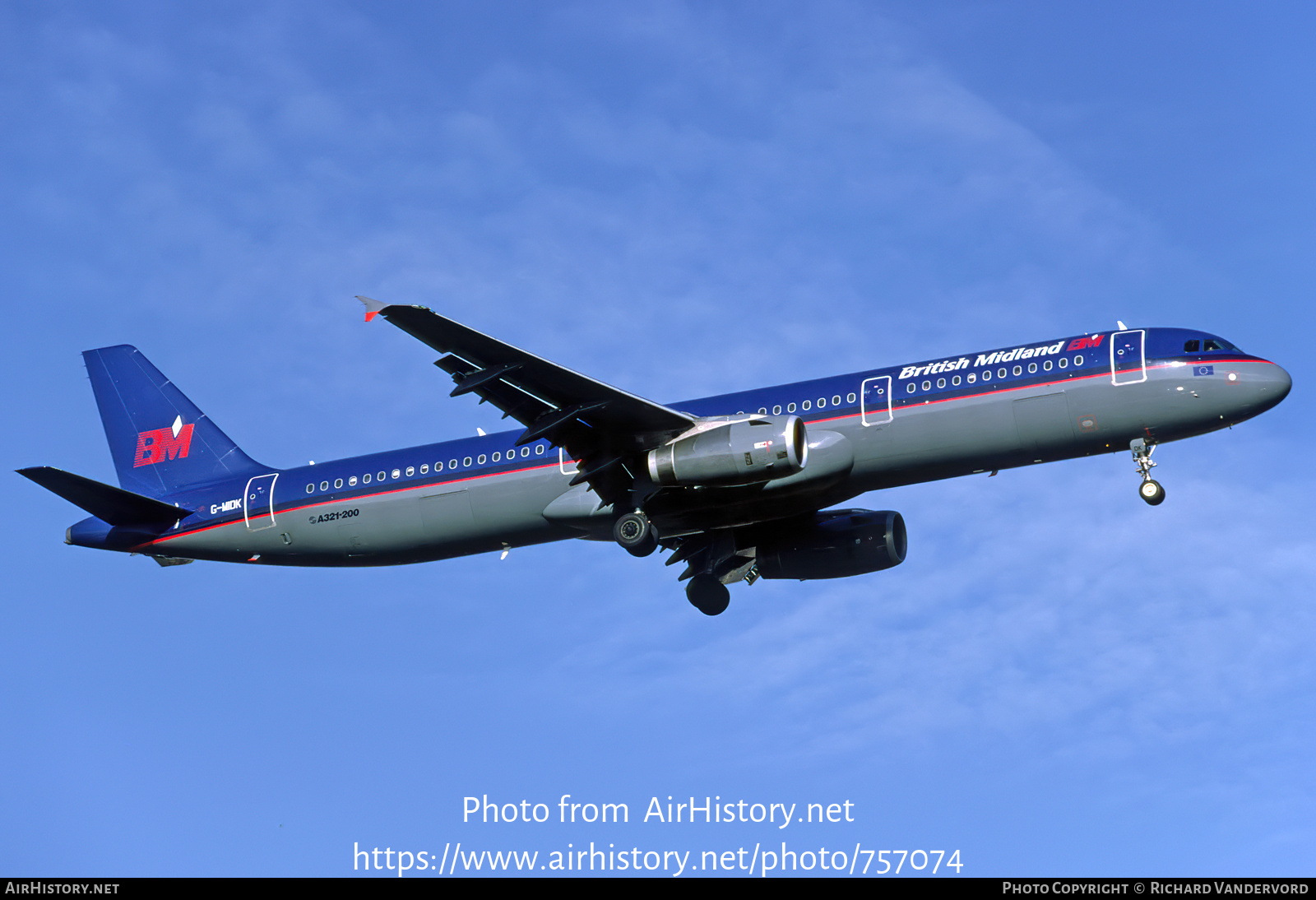 Aircraft Photo of G-MIDK | Airbus A321-231 | British Midland Airways - BMA | AirHistory.net #757074