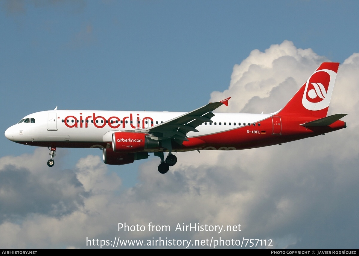 Aircraft Photo of D-ABFL | Airbus A320-214 | Air Berlin | AirHistory.net #757112