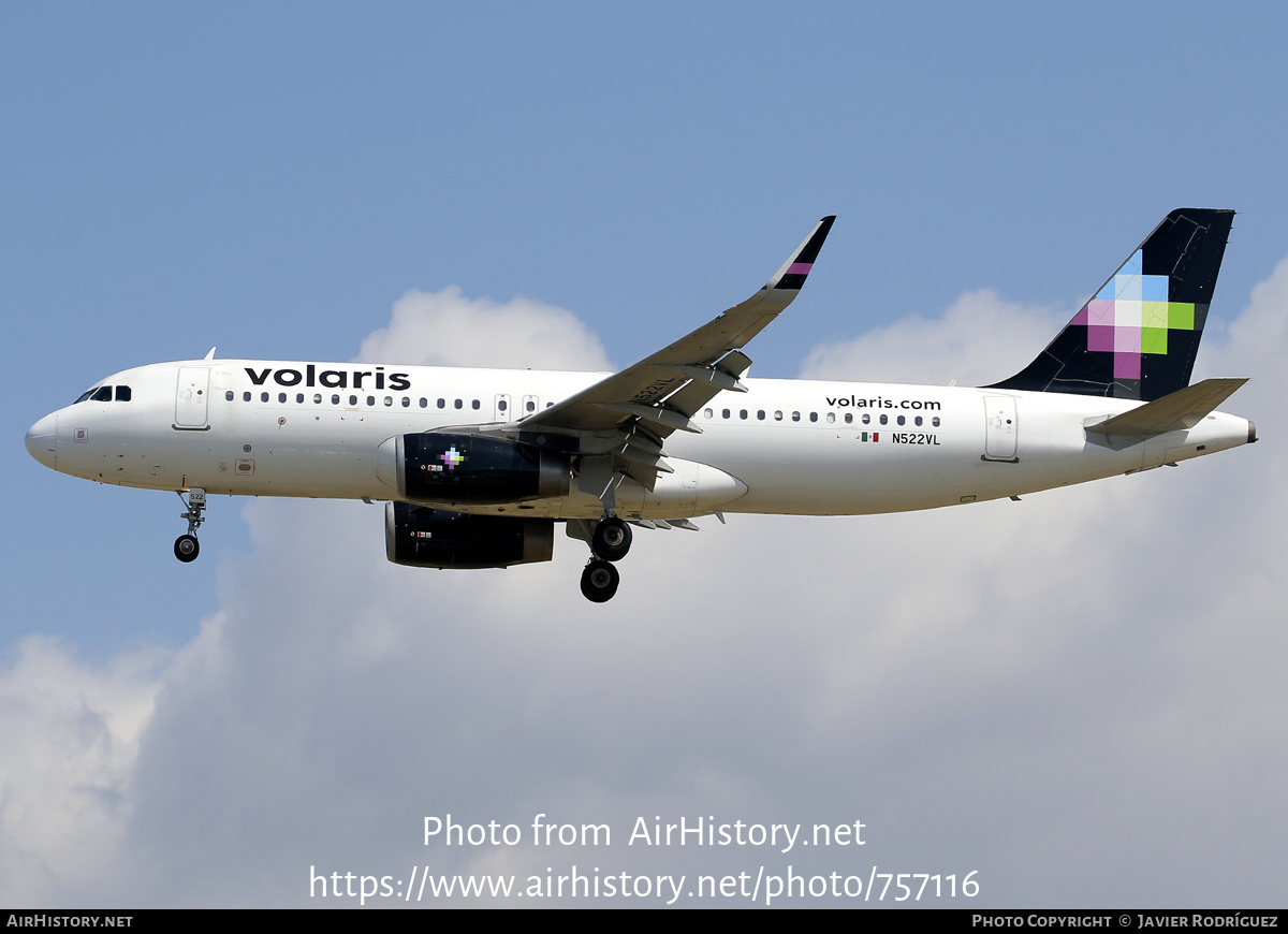 Aircraft Photo of N522VL | Airbus A320-233 | Volaris | AirHistory.net #757116