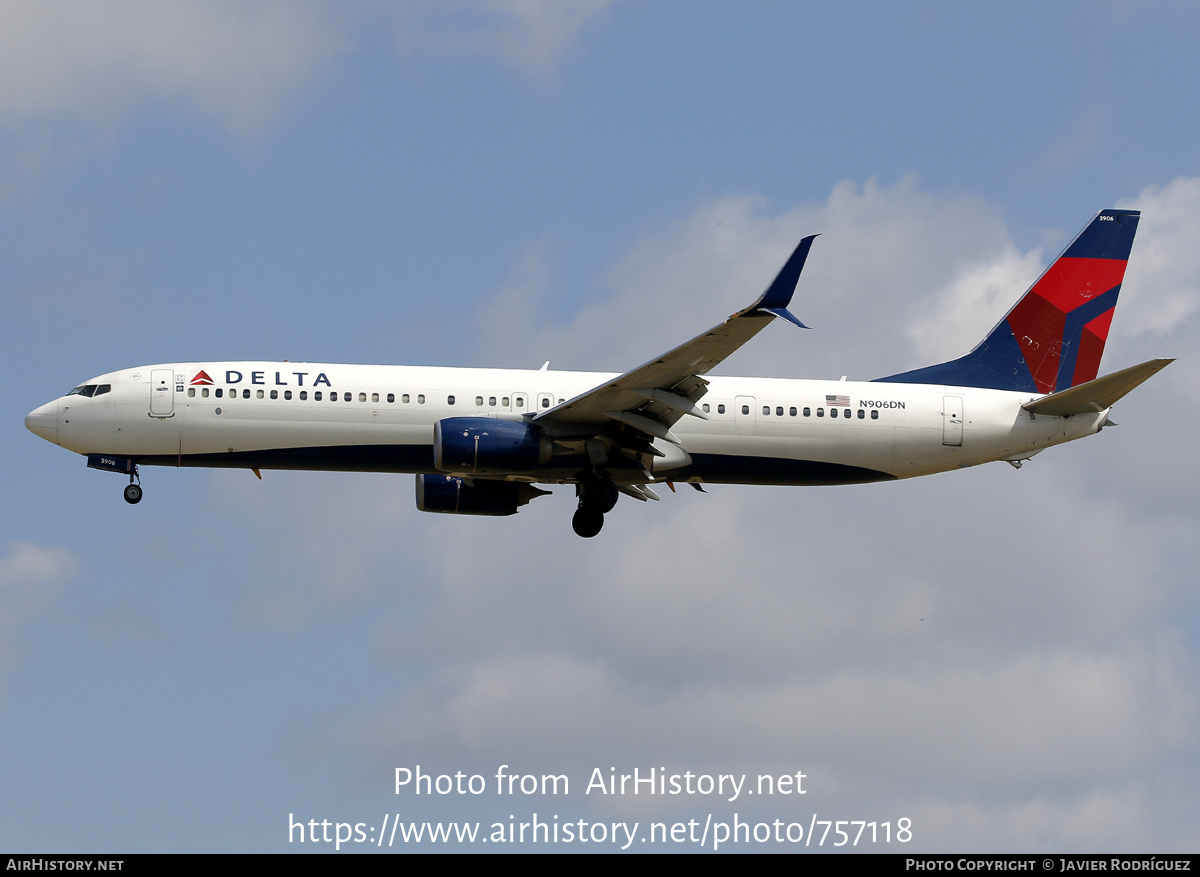 Aircraft Photo of N906DN | Boeing 737-900/ER | Delta Air Lines | AirHistory.net #757118