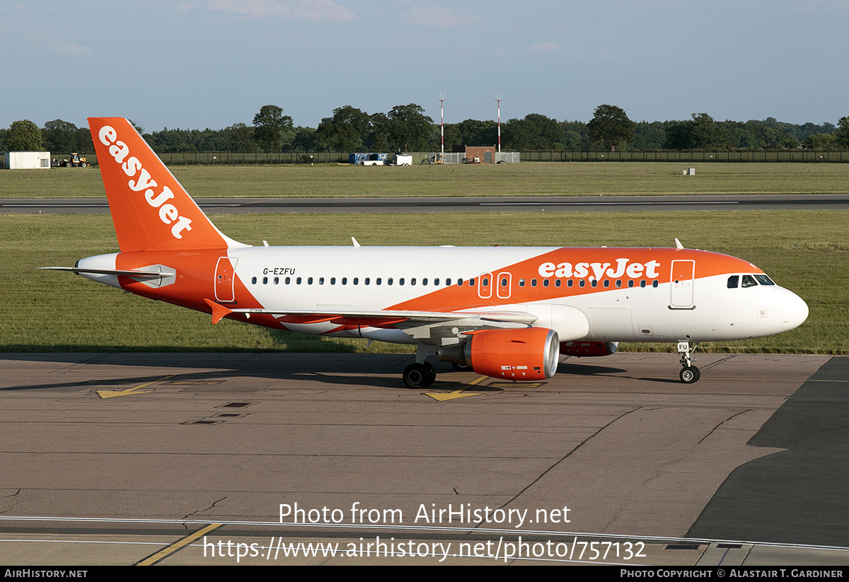 Aircraft Photo of G-EZFU | Airbus A319-111 | EasyJet | AirHistory.net #757132