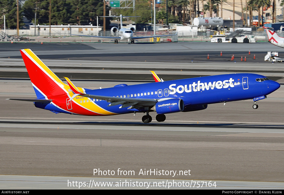 Aircraft Photo of N8315C | Boeing 737-8H4 | Southwest Airlines | AirHistory.net #757164