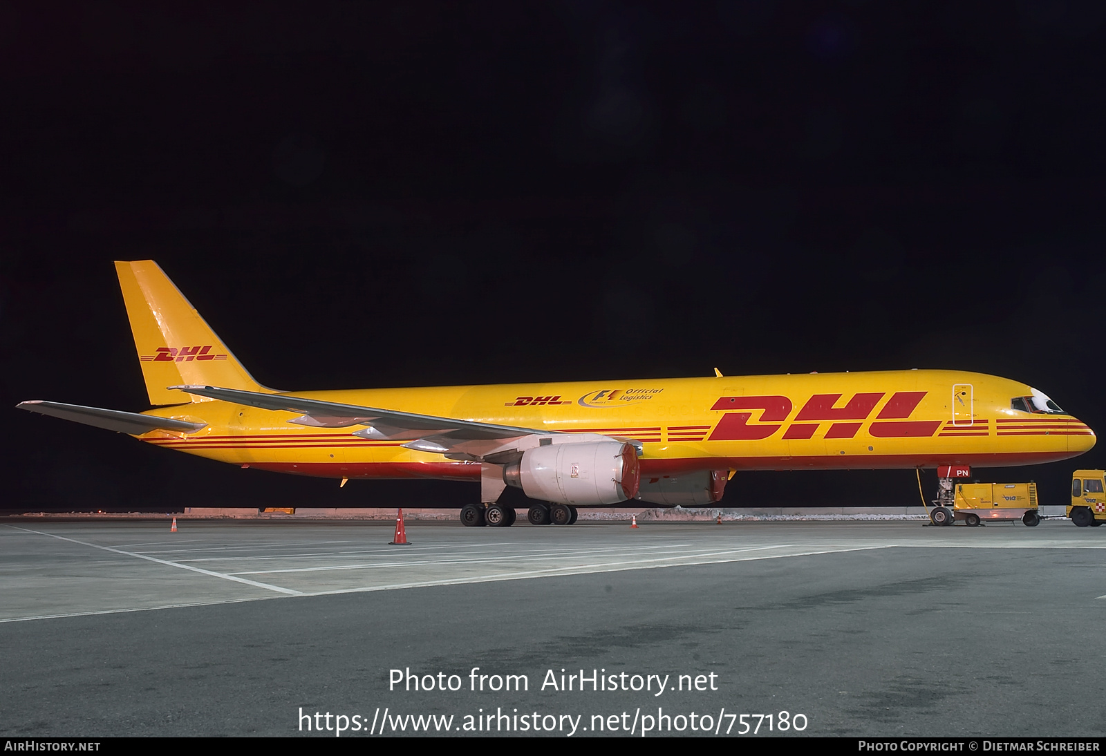 Aircraft Photo of OO-DPN | Boeing 757-236/SF | DHL International | AirHistory.net #757180