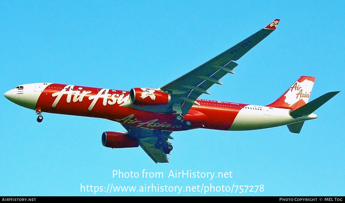 Aircraft Photo of PK-XRA | Airbus A330-343E | AirAsia X | AirHistory.net #757278