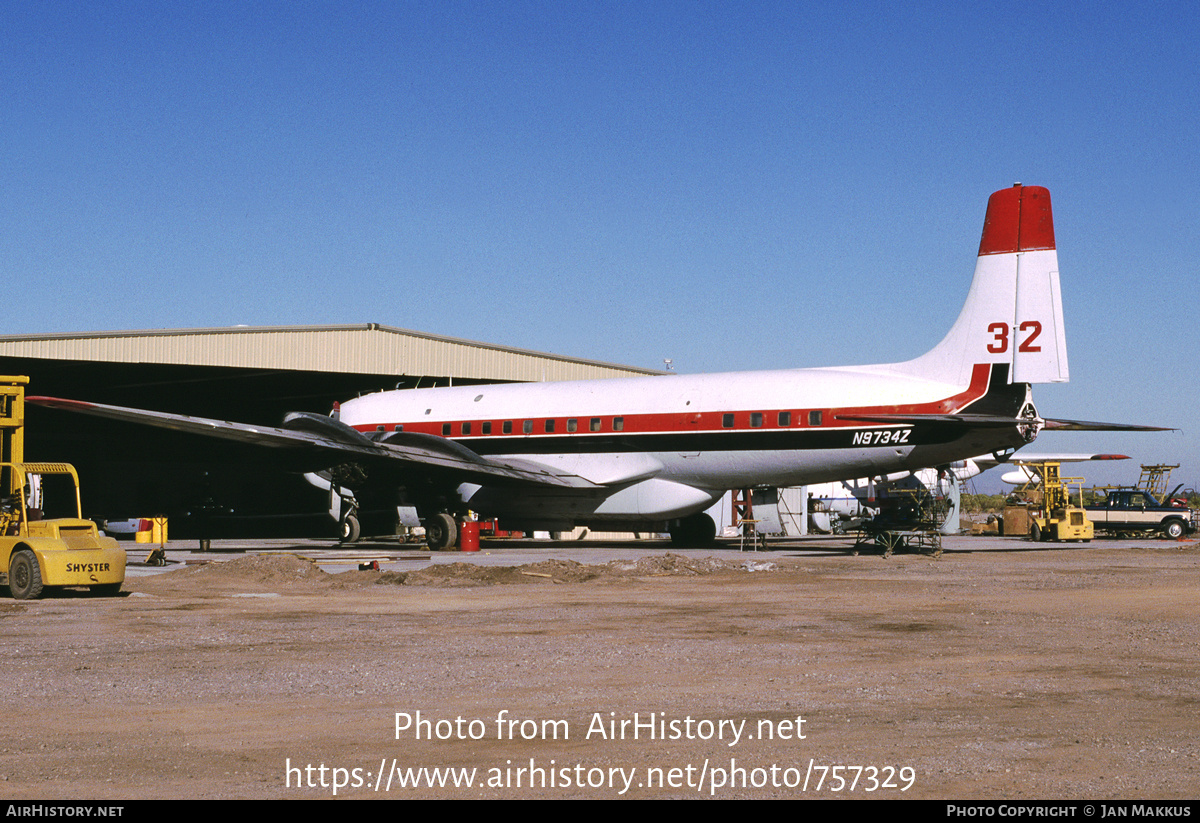 Aircraft Photo of N9734Z | Douglas DC-7C/AT | AirHistory.net #757329